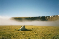 Campsite in the Fog